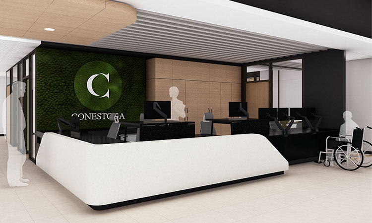 Customer service area concept