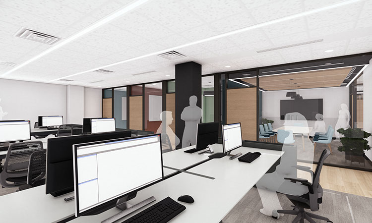 computer lab classroom concept