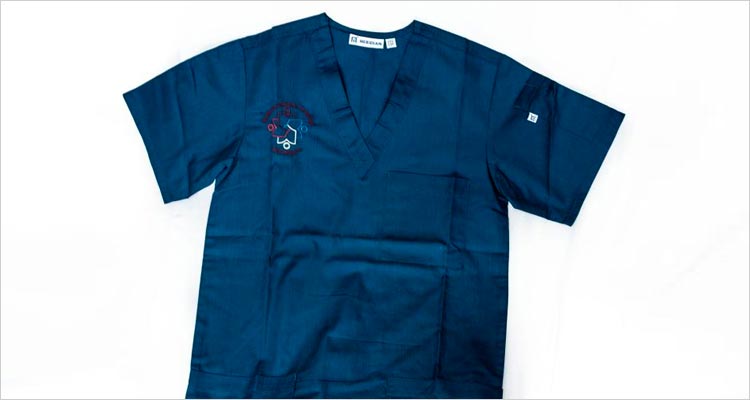 Picture of scrub shirt