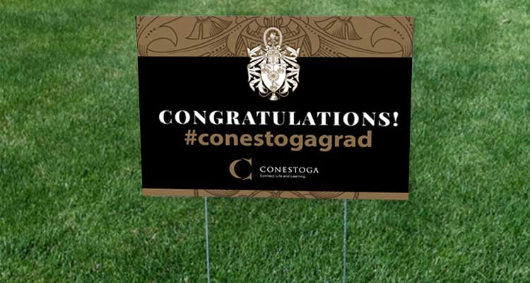 Yard sign for grads
