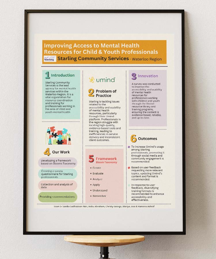Improving access to mental health resources for child and youth programs student work